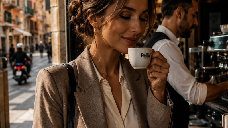 The pleasure of experiencing a small Italian ritual.