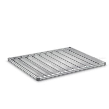 Teglie con telaio in alluminio forato piane ed ondulate