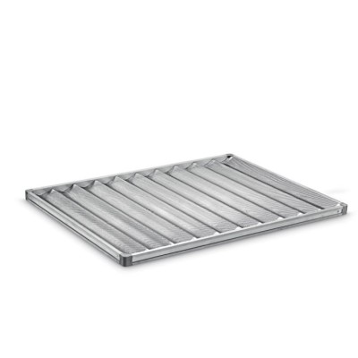 Teglie con telaio in alluminio forato piane ed ondulate