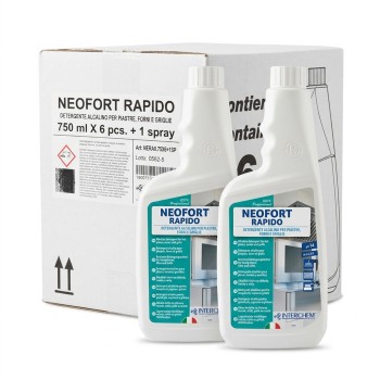 NEOFORT RAPIDO DETERGENTE ALCALINO PER PIASTRE, FORNI E GRIGLIE 750 ml